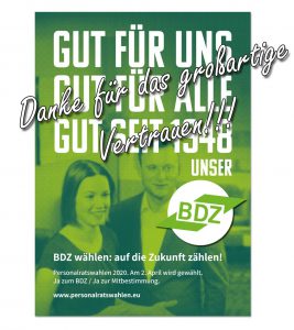 Mehr über den Artikel erfahren Personalratswahlen 2020 – BDZ Ortsverband Kiel sagt Danke!!!