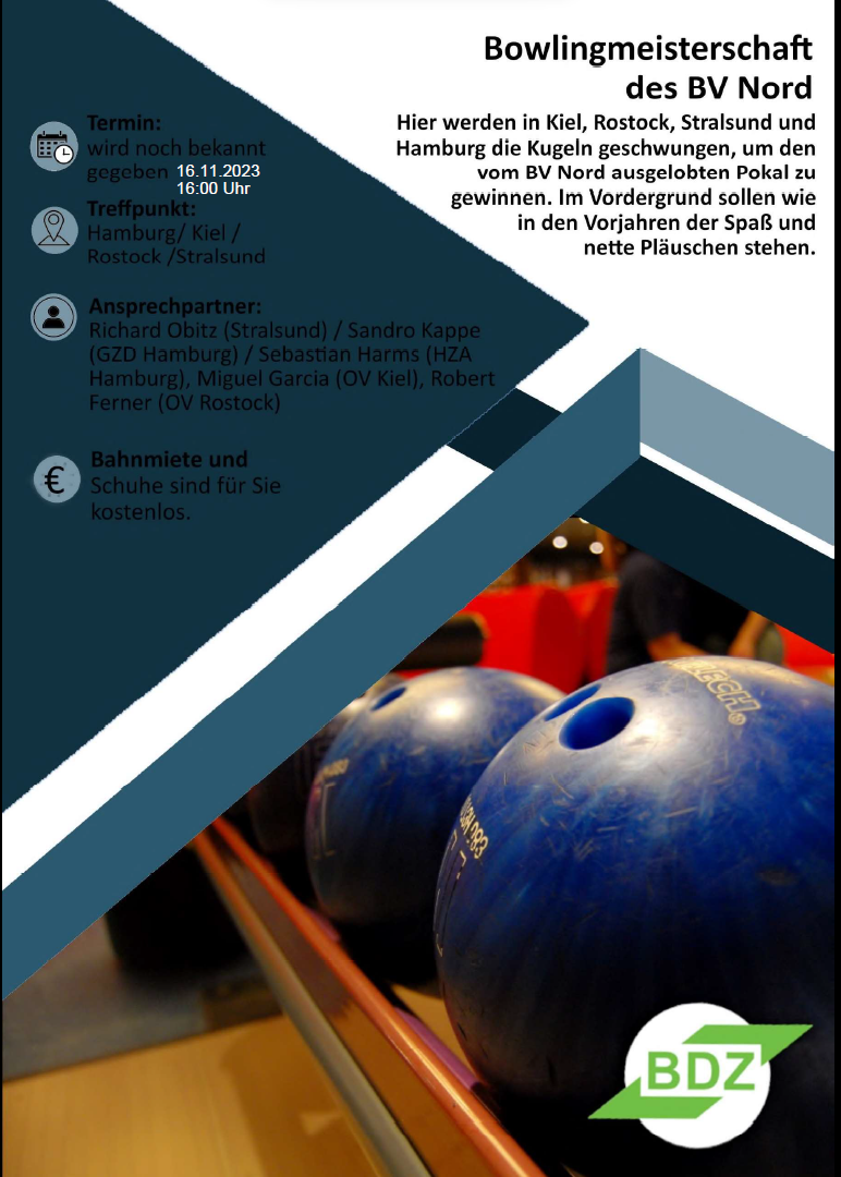 Mehr über den Artikel erfahren Bowlingmeisterschaft des BV Nord 2023
